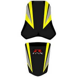Saddle cover Bagster (2160B) Black/Acier/Surf/Letters Blanches/R Fluo Suzuki GSX1000R 05