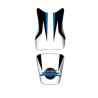 Housse de selle Bagster (2187K) Azur/Blanc/Noir Lettres Blanches et Azur Honda CBR600RR 09
