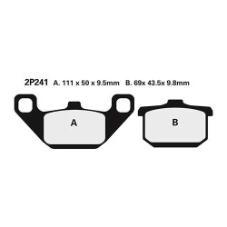 Plaquettes de frein semi-metal Nissin 2P-241NS