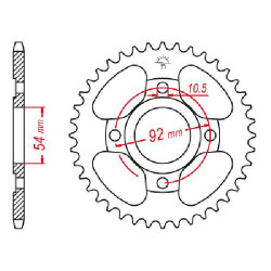 Steel crown JT 45 teeth not 428 type 835