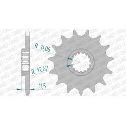 AFAM sprocket 14 teeth pitch 520 type 73303 KTM EXC 350 LC4