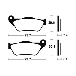 Brake plates Tecnium ME337