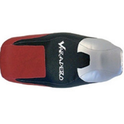 Saddle cover Bagster (2103D) Silver/Black Quadrille/Red Fonce/Silver Letters Honda XL1000V VARADERO 99-05