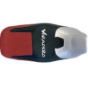 Housse de selle Bagster (2103D) Argent/Noir Quadrille/Rouge Fonce/Lettres Argent Honda XL1000V VARADERO 99-05