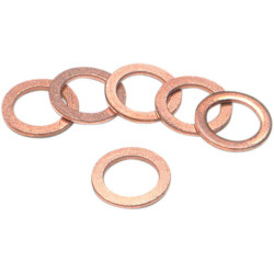 Rondelles/Joints en cuivre x6 Goodridge 8mm