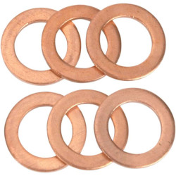 Rondelles/Joints en cuivre x6 Goodridge 11mm