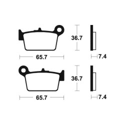 BENDIX MA361 organic brake pads 2