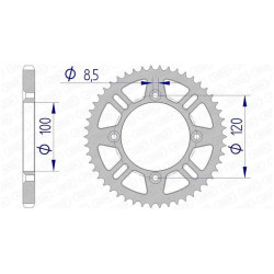 AFAM 48 teeth not 428 type 15104N Suzuki RM 80