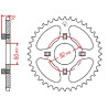 Steel crown JT 38 teeth not 420 type 256