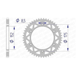 AFAM 50 teeth not 520 type 13508N Yamaha WR 125