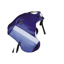 Tapis de réservoir Bagster bleu/bandes grises claires et ciel (1227B) Suzuki DR800 S