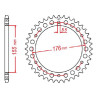 Couronne acier JT 45 dents pas 530 type 2011