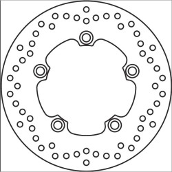 Disque de frein  arrière Brembo Série Oro 68B40750 Yamaha YZF R6 600 03- et YZF R1 07-