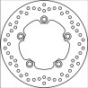 Disque de frein  arrière Brembo Série Oro 68B40750 Yamaha YZF R6 600 03- et YZF R1 07-