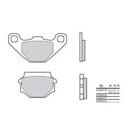 Plaquettes de frein sinter racing BREMBO 07KS04SX