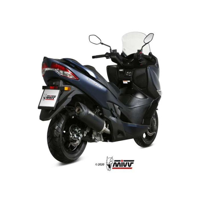 Mivv MOVER muffler Inox black (MV.SU.0001.LV) Suzuki Burgman