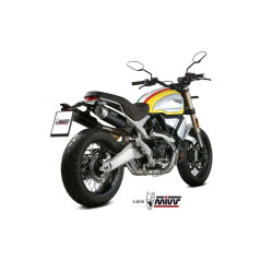 Mivv GP PRO approved muffler Inox black (D.038.LXBP) Ducati Scrambler 1100 2