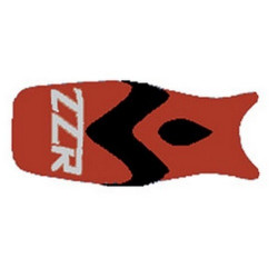 Saddle cover Bagster Bordeaux Fonce/Black/Letters Kawasaki Silver ZZR1100 01