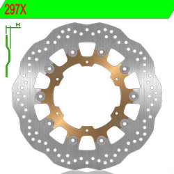 Disque de frein avant NG 297X FJR1300 04-12