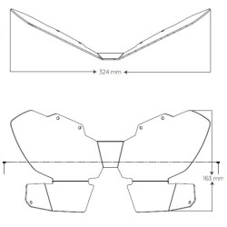 Headlight cover Puig 3821W CRF1100L AFT Adventure Sports 2
