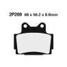 Plaquettes de frein semi-metal Nissin 2P-209NS