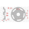 AFAM steel crown 53 teeth not 420 type 47100 Derbi 50 R Senda Racer