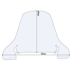 Bulle incolore Givi D199ST Honda Foresight 250 1997-2008-Pantheon 125-150 1998-2002 Peugeot SV 250 2002