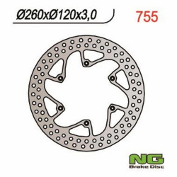 Disque de frein moto NG fixe 260mm (réf. 755)