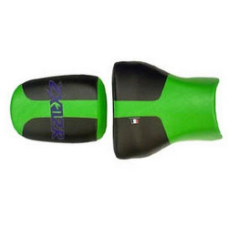 Housse de selle Bagster (2113A) Gazon/Noir/Lettres Violettes Kawasaki ZX12 R 00