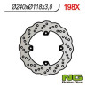 Disque de frein moto NG pétale fixe 240mm (réf. 198X)