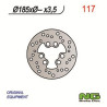Disque de frein moto NG fixe 185mm (réf. 117)