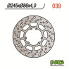Disque de frein moto NG fixe 245mm (réf. 39)