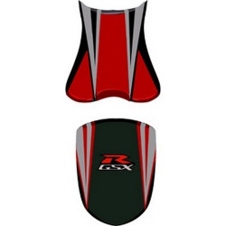 Saddle cover Bagster (2175E) Black/Bordeaux Clair/Gris Clair/Letters Fluo Suzuki GSX750R 06