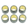 Kit 6 galets Athena 23x18  15 grs