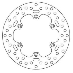 Rear brake disc Brembo Oro series 68B40752
