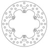 Rear brake disc Brembo Oro series 68B40752