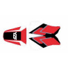 Saddle cover Bagster (2104G) Red/Black/White/White/White Letters Yamaha YZF-R6 01