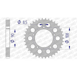 AFAM 35 teeth not 530 type 51600 Ducati 500 Pantah