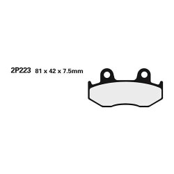 Plaquettes de frein sinter Nissin 2P-223STMX