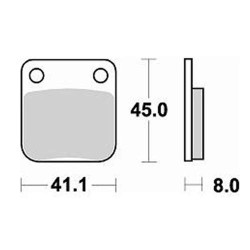 Plaquettes de frein sinter BRAKING 703CM44