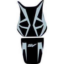 Saddle cover Bagster (2167J) Silver Blue/Black/Letters Silver Blue Suzuki SV650/SV650 S 06