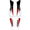 Saddle cover Bagster (2187E) White/Black/Red/Black Letters Honda CBR600RR 08