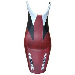 Saddle cover Bagster Bordeaux Clair/Noir/Gris Clair/Letters Argent Suzuki GSR600 07