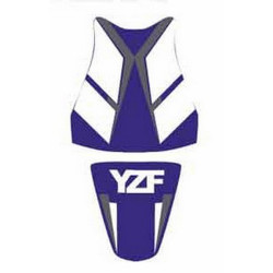 Saddle cover Bagster (2115C) Baltic/White/ Steel/White Letters Yamaha YZF-R1 01