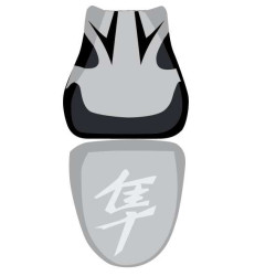 Saddle cover Bagster (2899G) Steel/Black Letters Grey Suzuki GSX1300R Hayabusa 09
