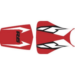 Housse de selle Bagster (2140G) Rouge/Noir/Blanc/Lettres Noires Yamaha YZF-R6 04