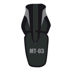 Housse de selle Bagster (2171F) Noir/Noir Mat/Acier/Lettres Acier Yamaha MT-03 08