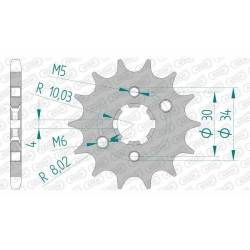 AFAM 14 teeth not 428 type 21207 Beta RR 125 Enduro