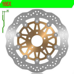 Front brake disc NG 166X ZZR1100 93-01