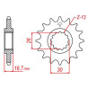 Pignon JT 16 dents pas 630 type 333